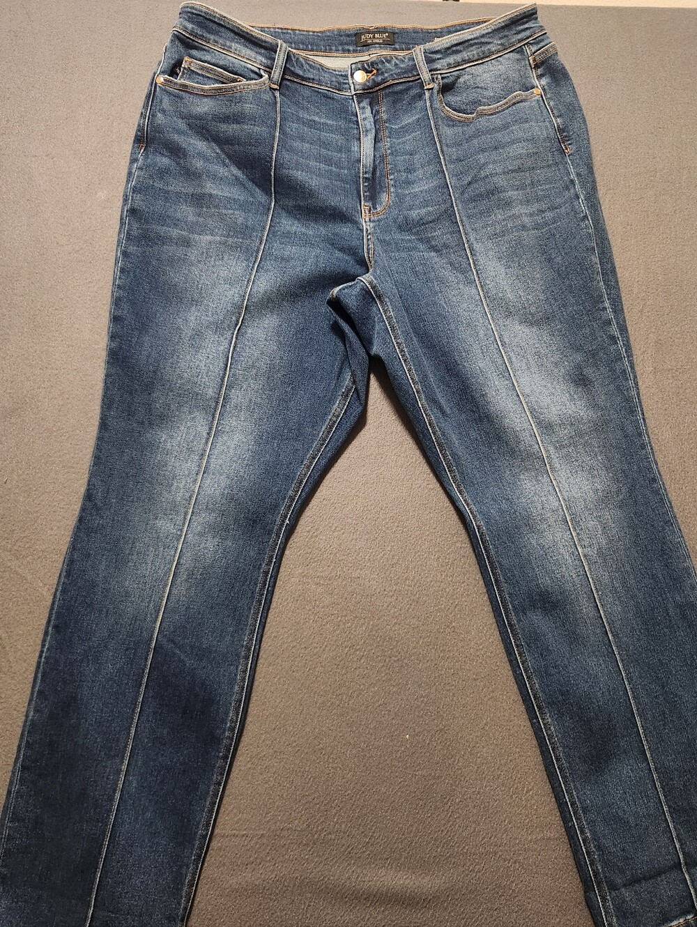 Judy Blue Jeans Women Size 22W Blue Straight Fit Stretch High Rise Plus Size